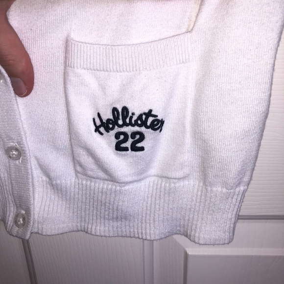 Hollister White 3/4 Sleeve Cardigan - Picture 2 of 7